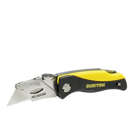 SURTEK Bi-material folding utility knife NF10